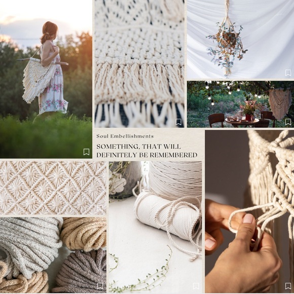 Macramรฉ Feather-Weight Macrame Dangle 100%Cotton Earrings Every Color Available - Picture 5 of 14